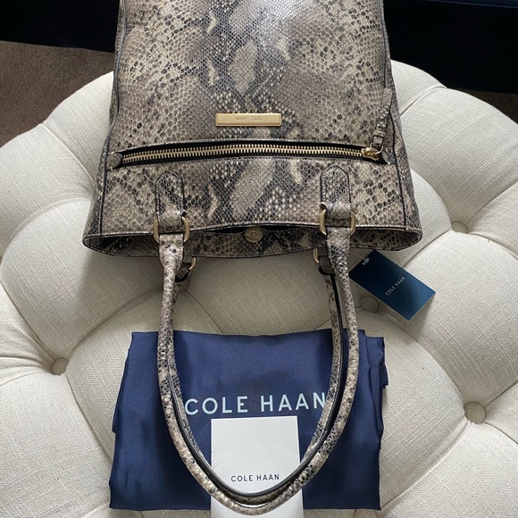 ✨SOLD!✨SALE!!!✨NEW!✨Cole Haan NWT! RARE Exotic Leather Bag - Picture 10 of 16